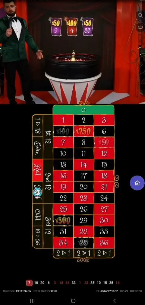Baji casino interface screenshot 5